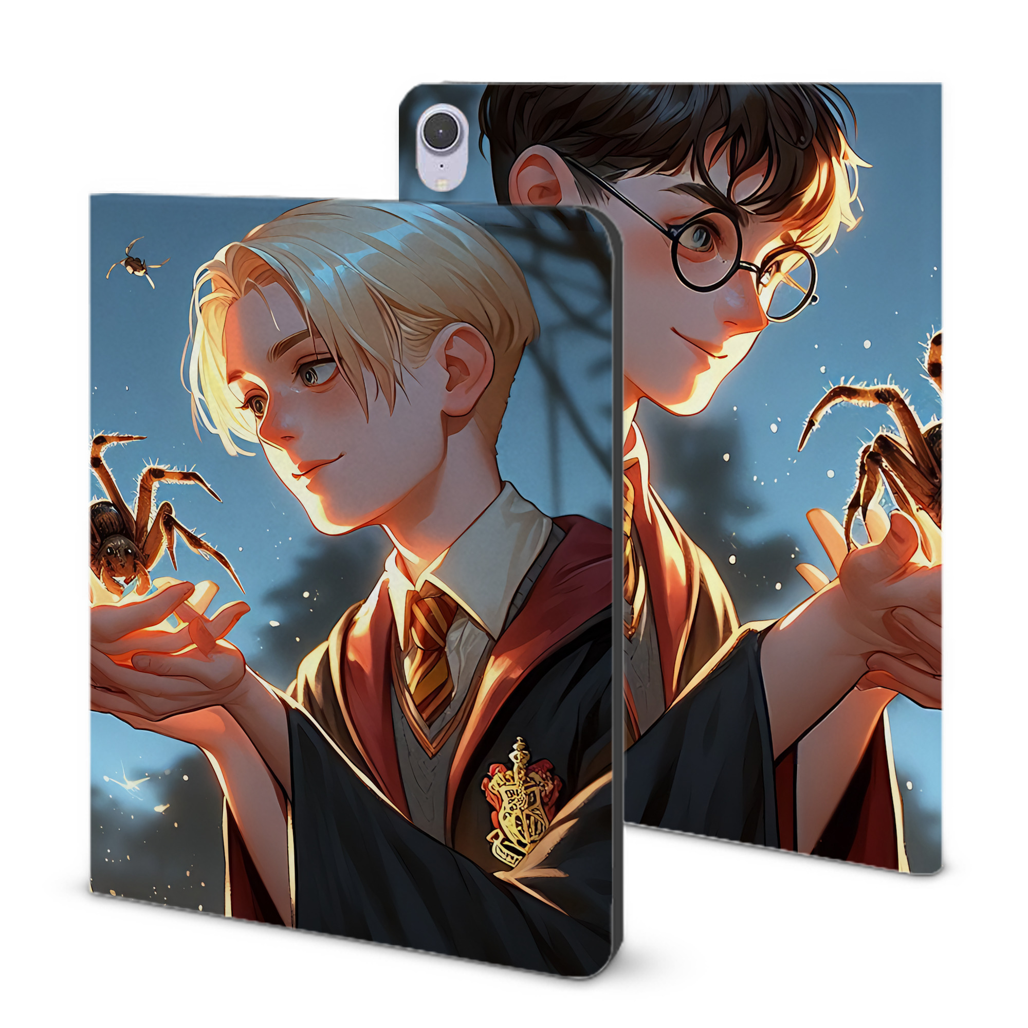 （画像用） Harry Potter ハリー・ポッターシリーズ IPad ケース ブック型 PUレザー TPU 耐衝撃 軽量 薄型 ペン収納なし 全面保護 IPad 各モデル対応